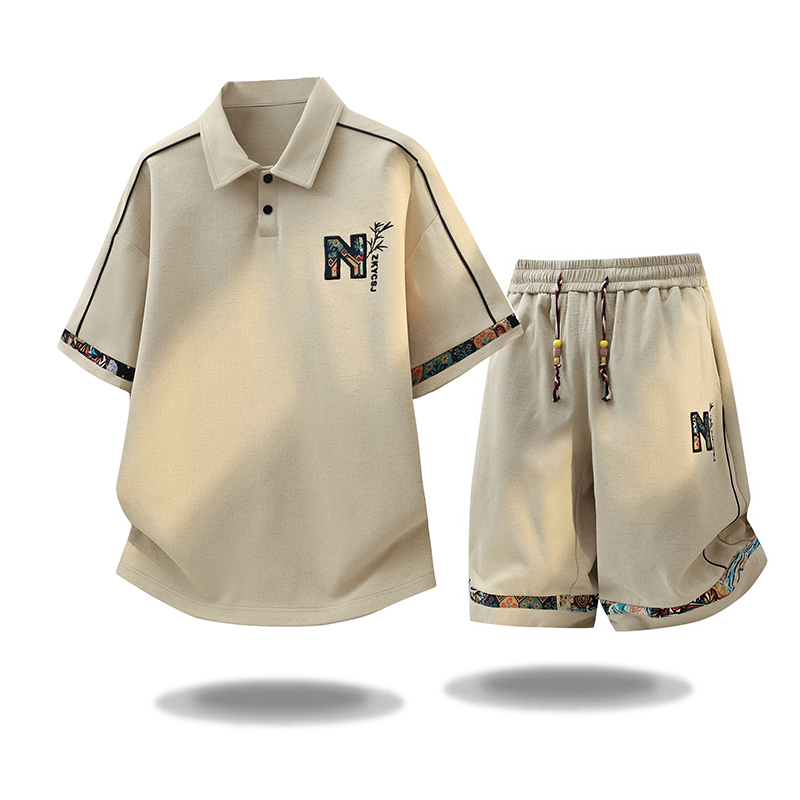 Embroidery In The Piece - Conjunto de Camiseta de Manga Corta