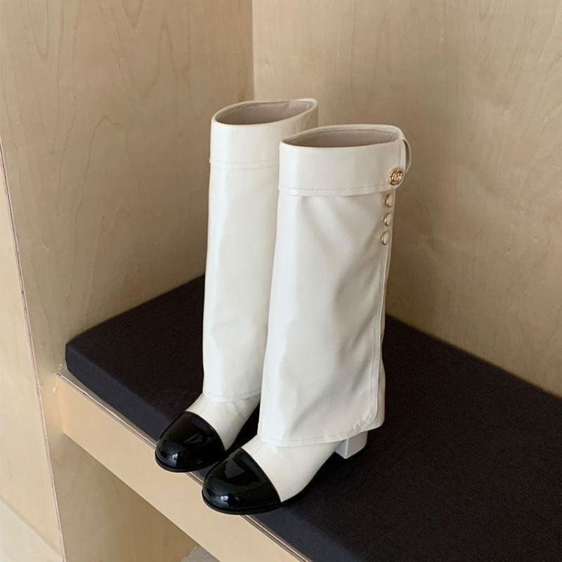 Embroidery Garments - Elegantes Botas Altas hasta la Rodilla