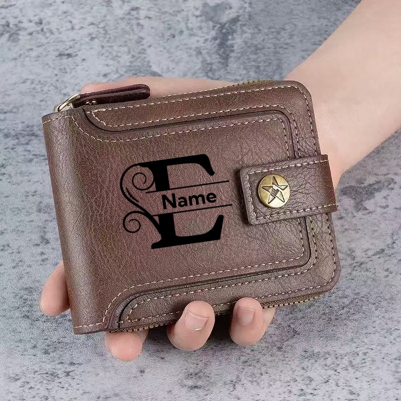 Embroidery Alphabet - Cartera Personalizada para Hombre - Cartera