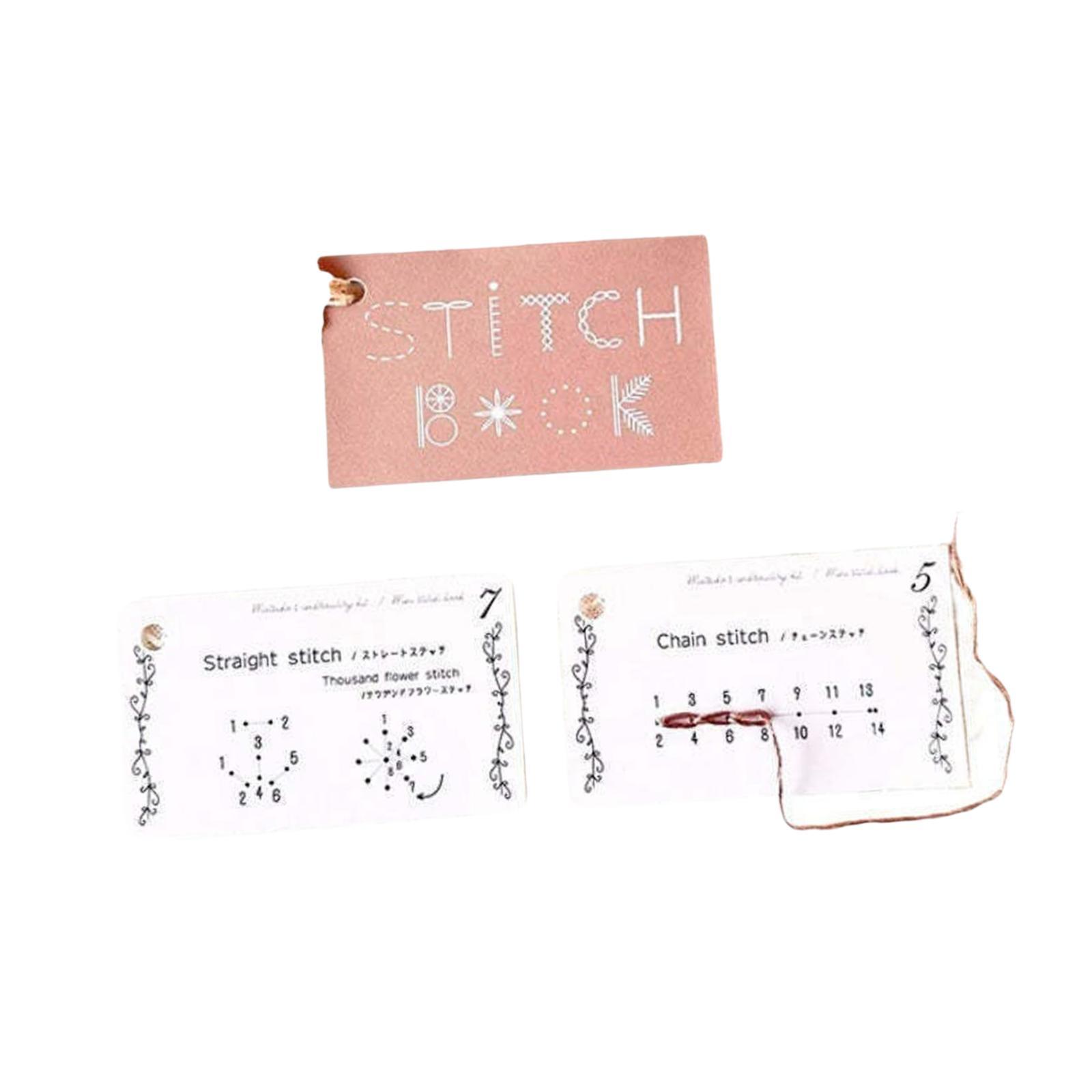 Embroidery Guide Book - Mini libro de costura creativo, patrones