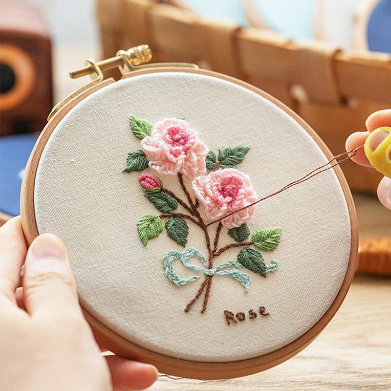 Embroidery Hoop Stand - Aros de bordado de madera de