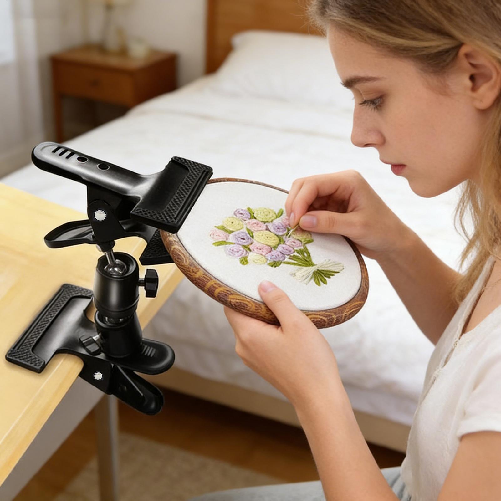 Embroidery Hoop Stand - Soporte de bordado resistente y ajustable