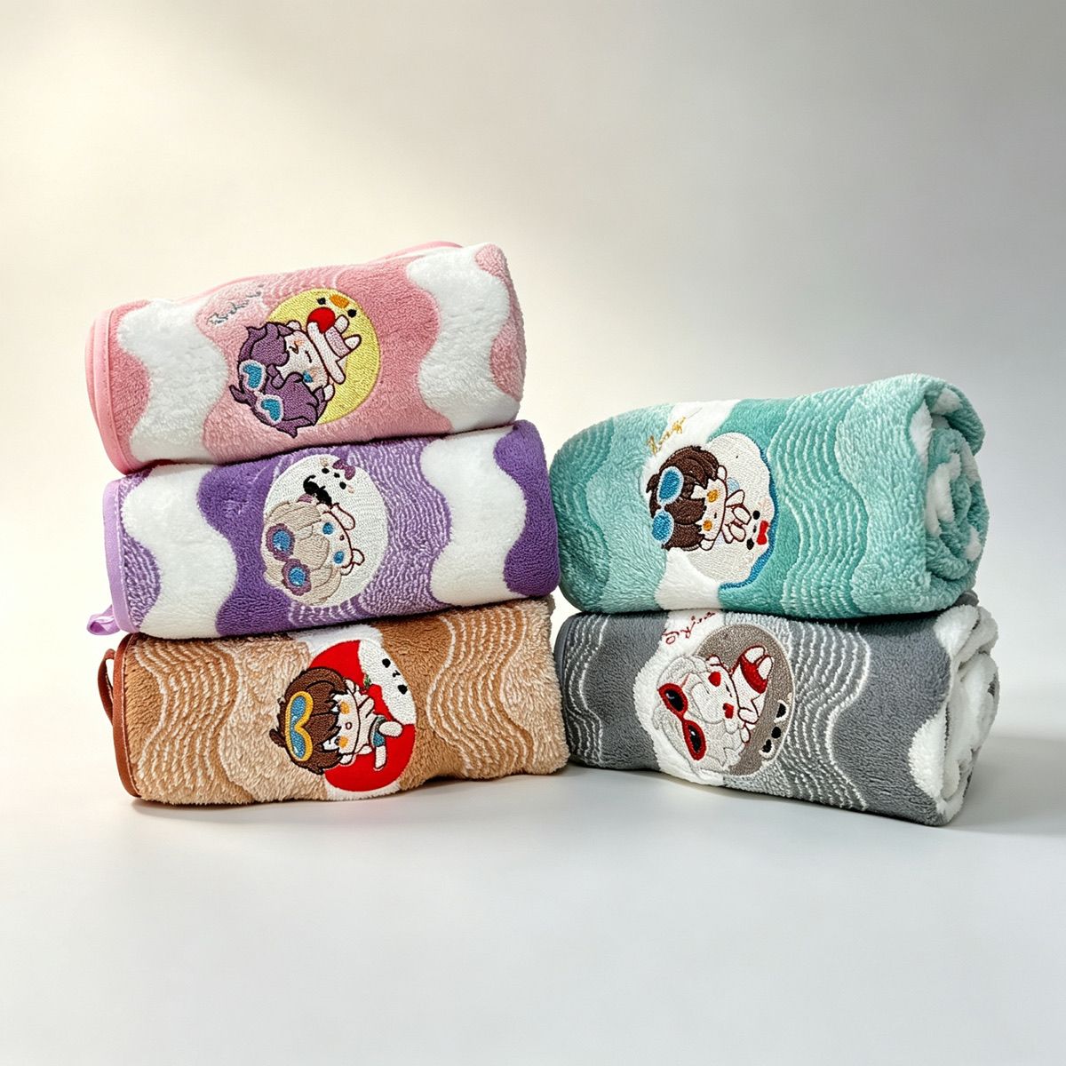Embroidery Garments - Toalla de Mano de Felpa Coral