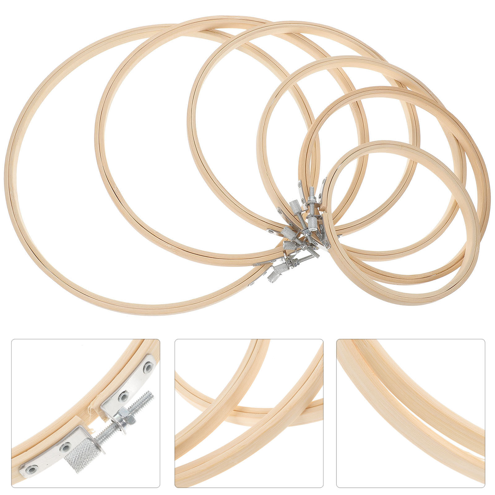 Embroidery Ring Sizes - 6 Piezas de Aros de Bordado