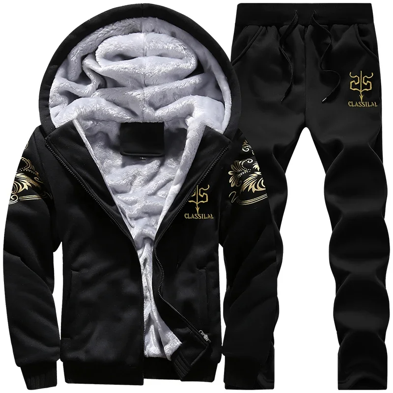 Embroidery Zip Up Hoodie - Conjuntos deportivos de otoño e invierno