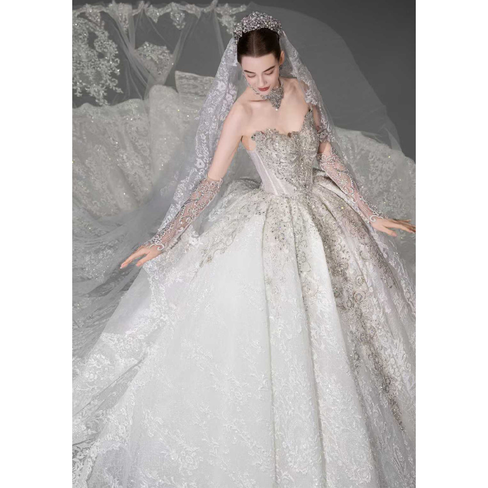 Embroidery Organza - Vestido de Novia de Lujo con