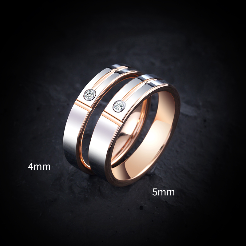 Embroidery Alphabet - Anillos de boda para hombres y