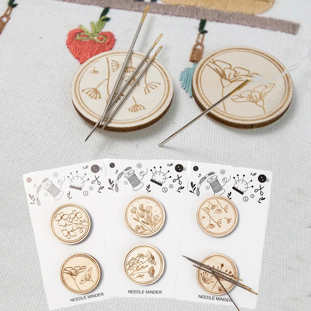 Agujas de madera para punto de - Needle Minder Magnet reseña y precio