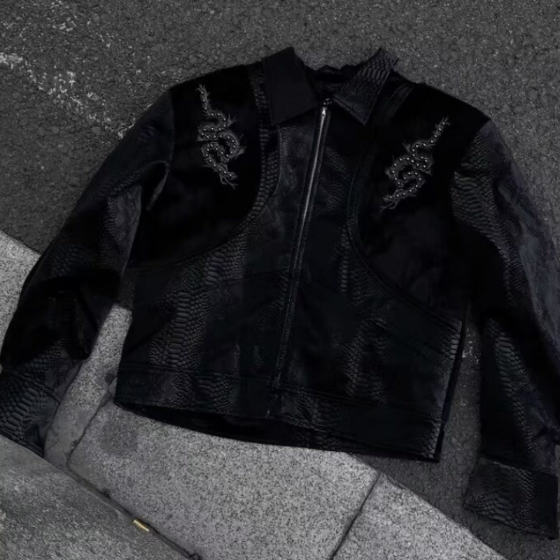 Chaqueta Negra para Hombre con - Embroidery Jacket reseña y precio
