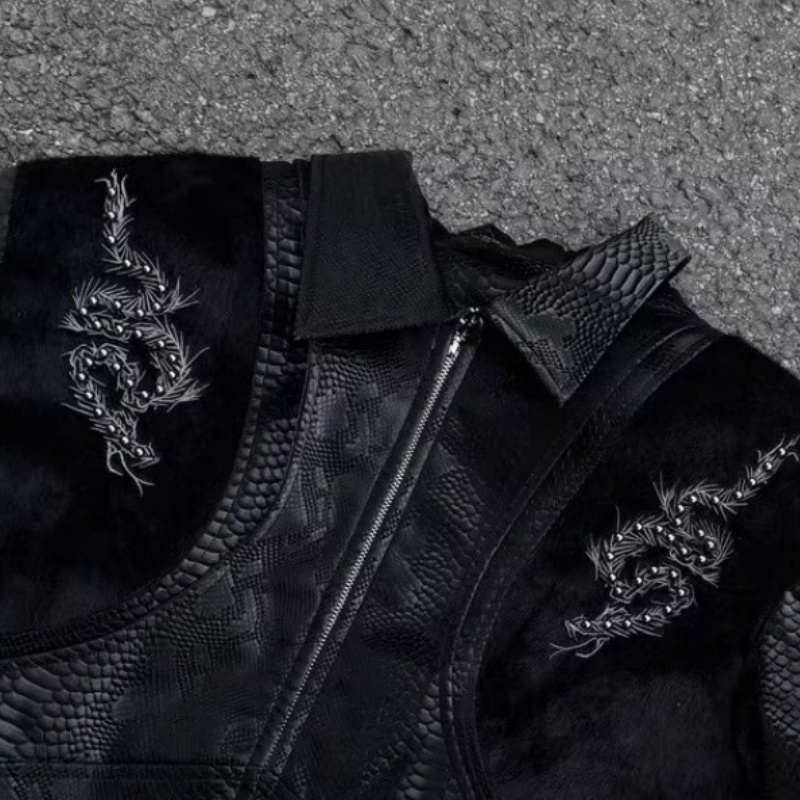Chaqueta Negra para Hombre con - Embroidery Jacket reseña y precio