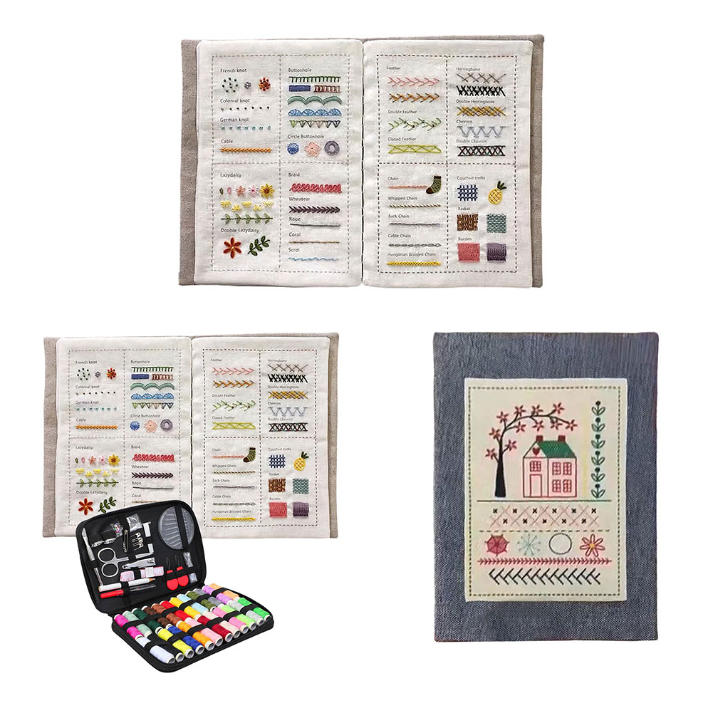Libro de puntadas DIY, libro d - Embroidery Guide Book reseña y precio