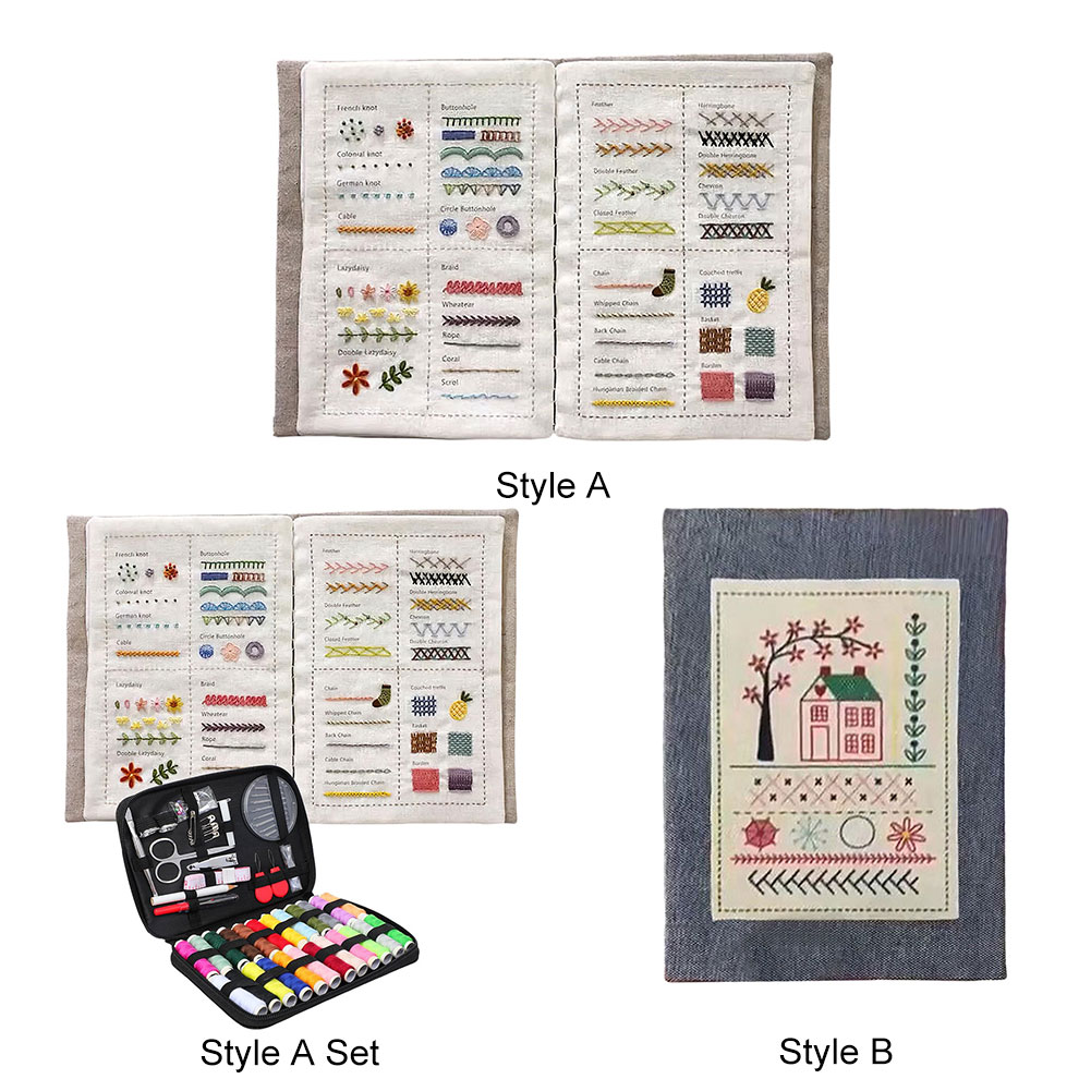 Libro de puntadas DIY, libro d - Embroidery Guide Book reseña y precio