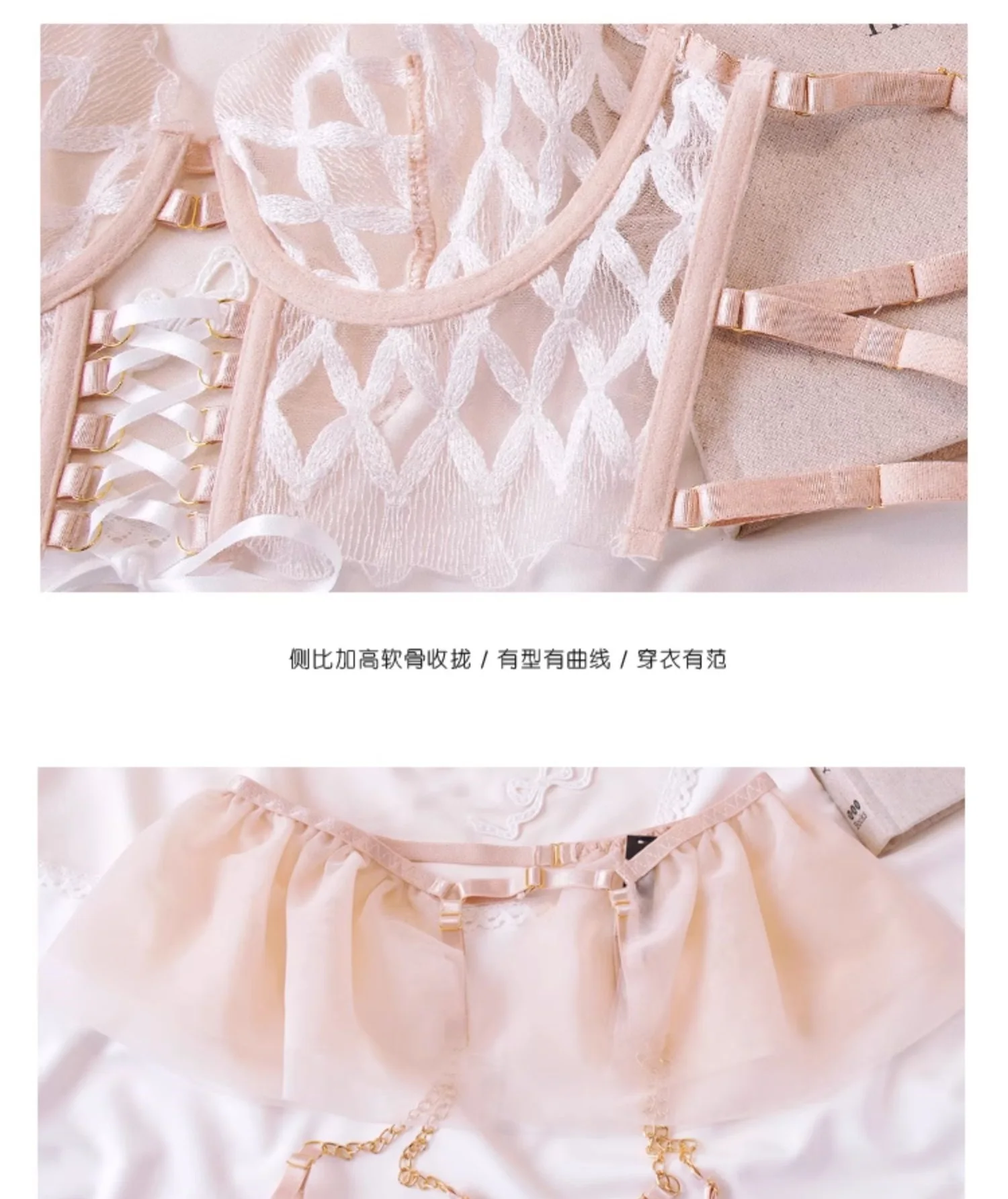 Bralette bordado de malla, rop - Embroidery Ring Sizes reseña y precio