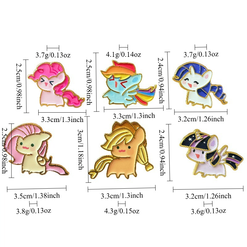 Broche Metálico de My Little P - Embroidery Illustration reseña y precio