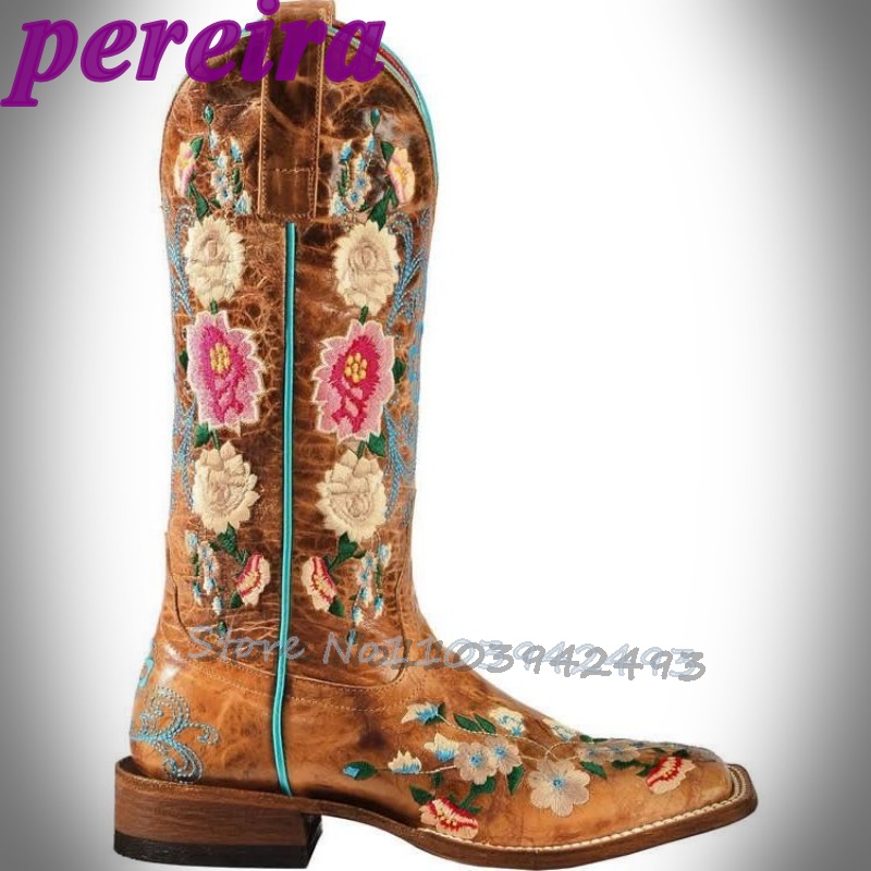 Botas de flores bordadas, Bota - Embroidery Garden reseña y precio