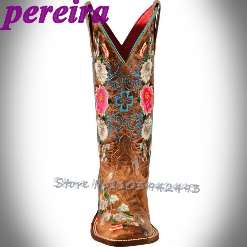 Botas de flores bordadas, Bota - Embroidery Garden reseña y precio