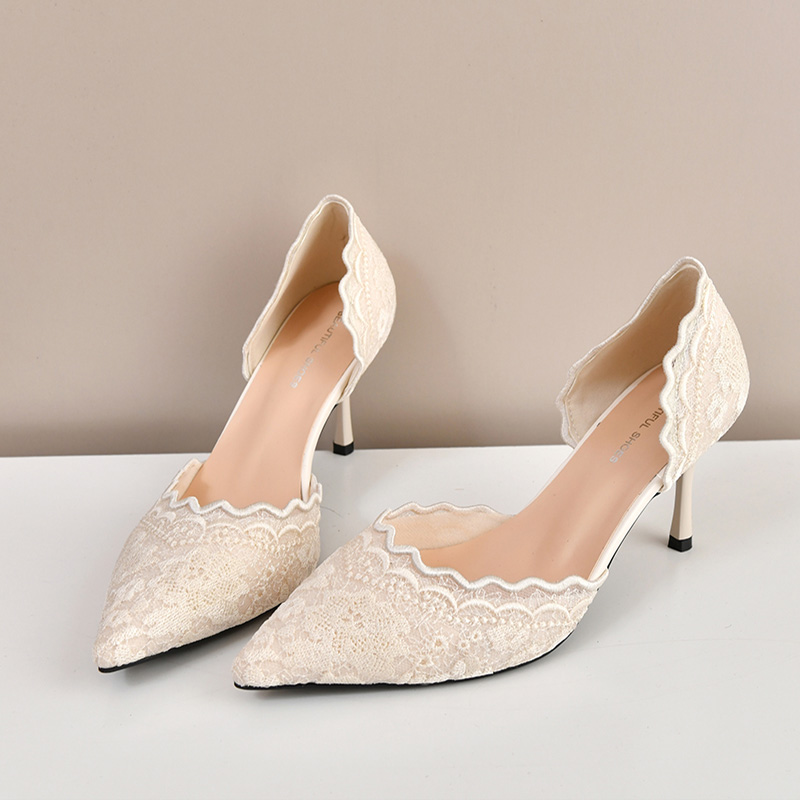 Zapatos de novia de tacón alto - Embroidery In The Piece reseña y precio