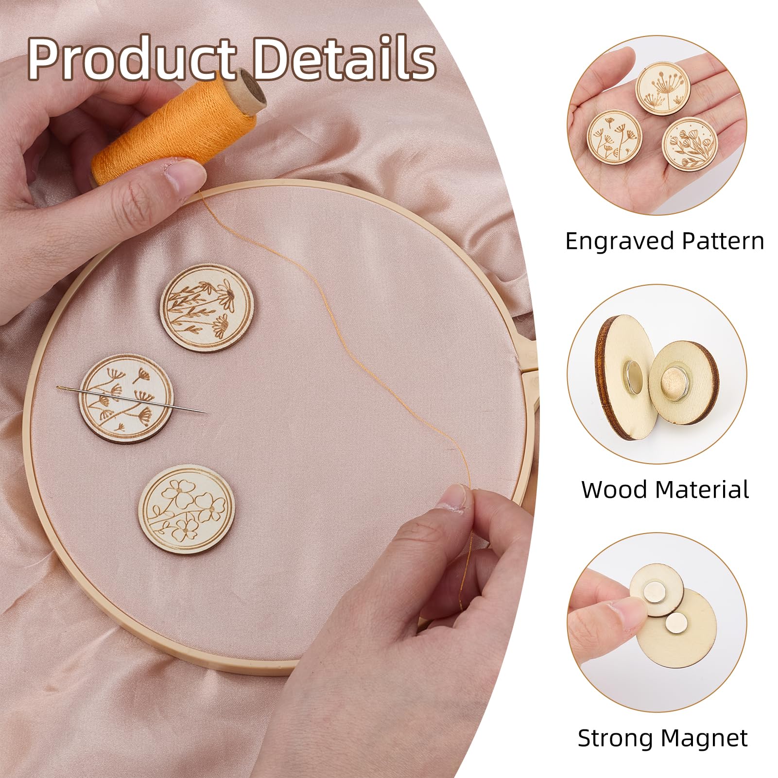 2 unids/set aguja magnética re - Needle Minder Magnet reseña y precio