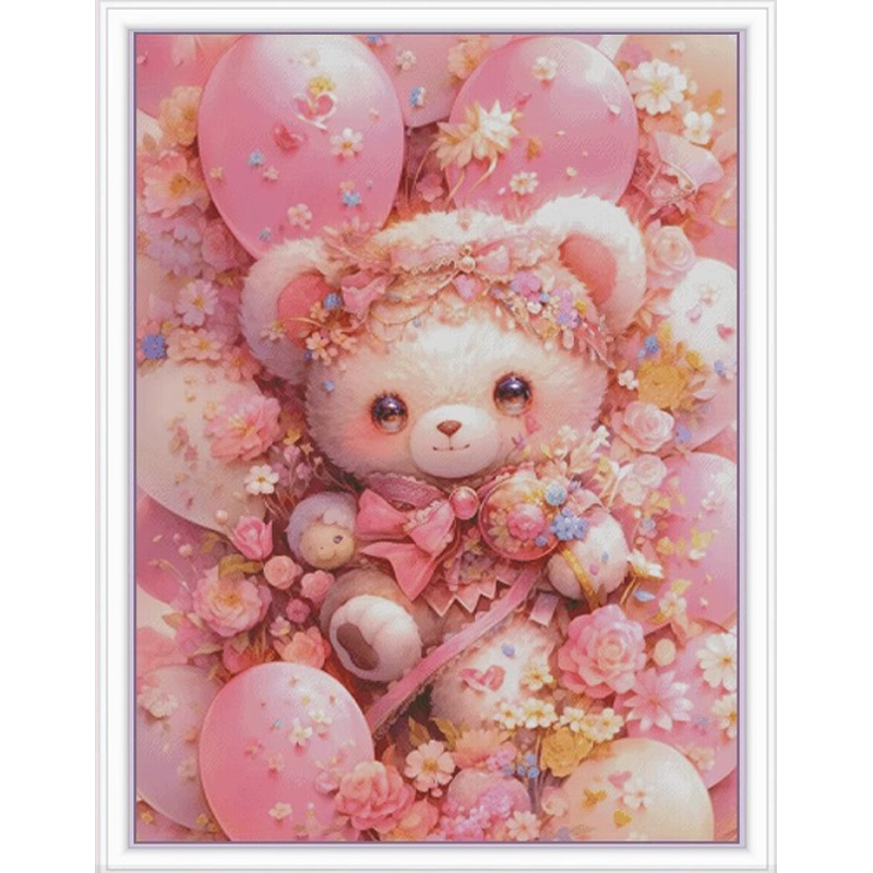 ZZ3887 oso 14CT 16CT impreso e - Embroidery Tas reseña y precio