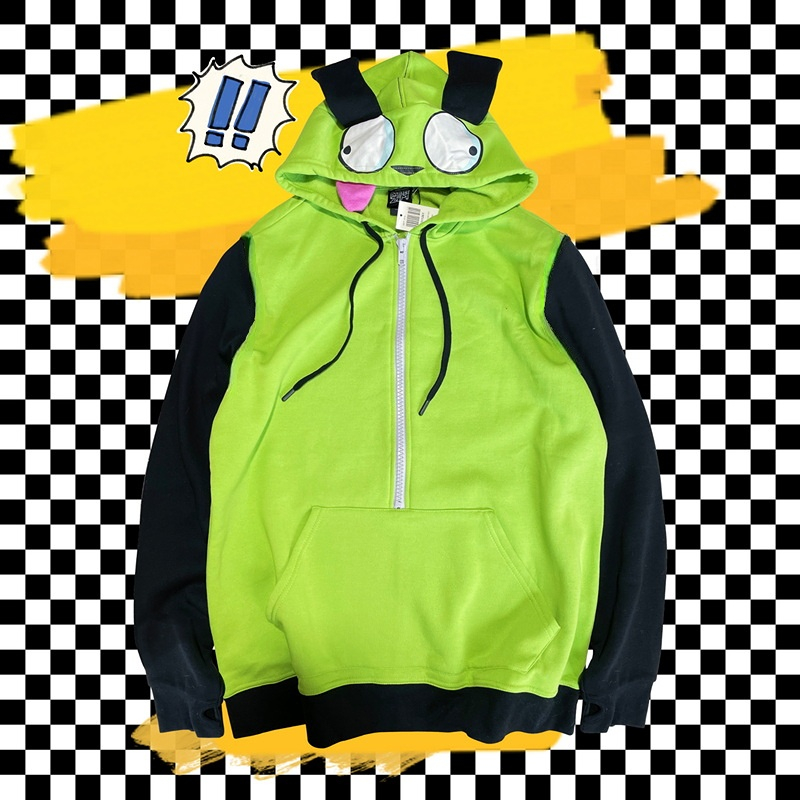 Anime Invader Cosplay disfraz  - Embroidery Zip Up Hoodie reseña y precio