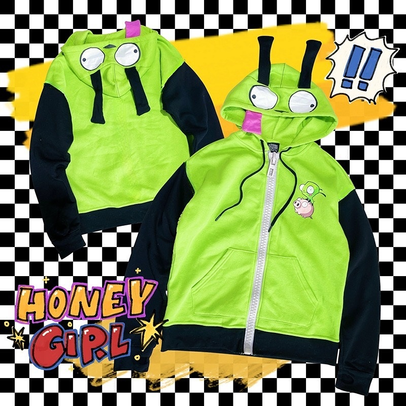 Anime Invader Cosplay disfraz  - Embroidery Zip Up Hoodie reseña y precio