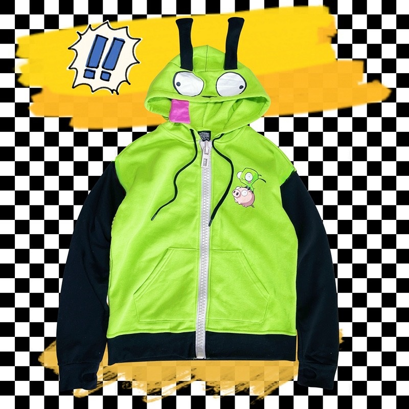 Anime Invader Cosplay disfraz  - Embroidery Zip Up Hoodie reseña y precio