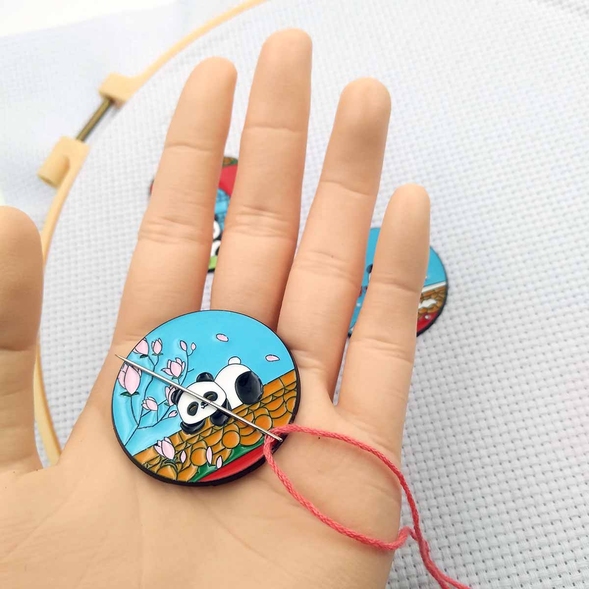 Lindo Panda aguja magnética mi - Needle Minder Magnet reseña y precio