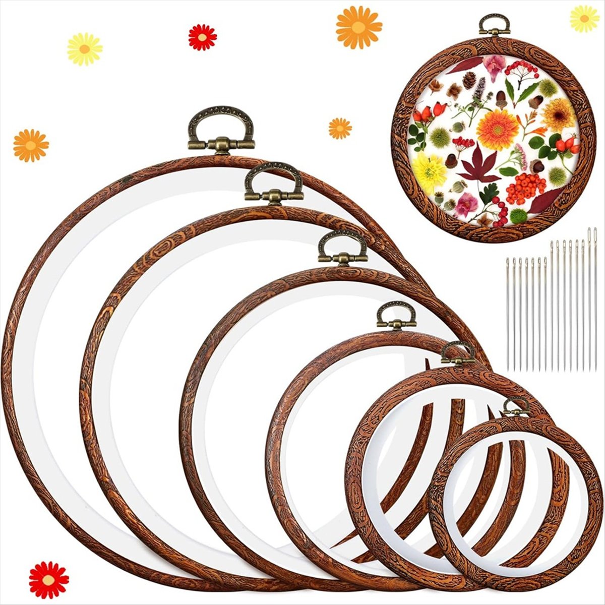 Marco de aros de bordado redon - Embroidery Ring Sizes reseña y precio