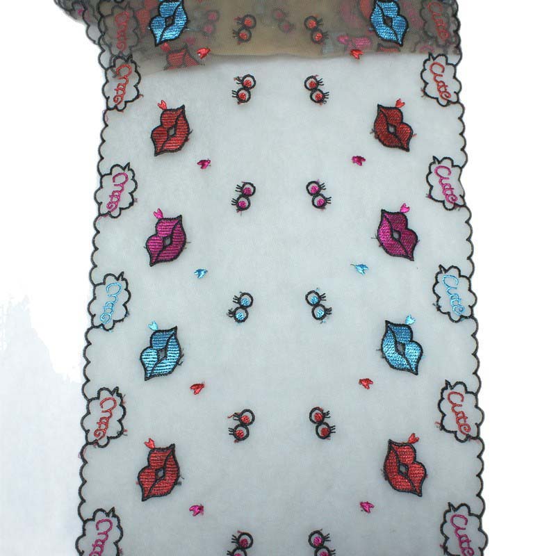 20 yardas de encaje bordado de - Embroidery Lips reseña y precio