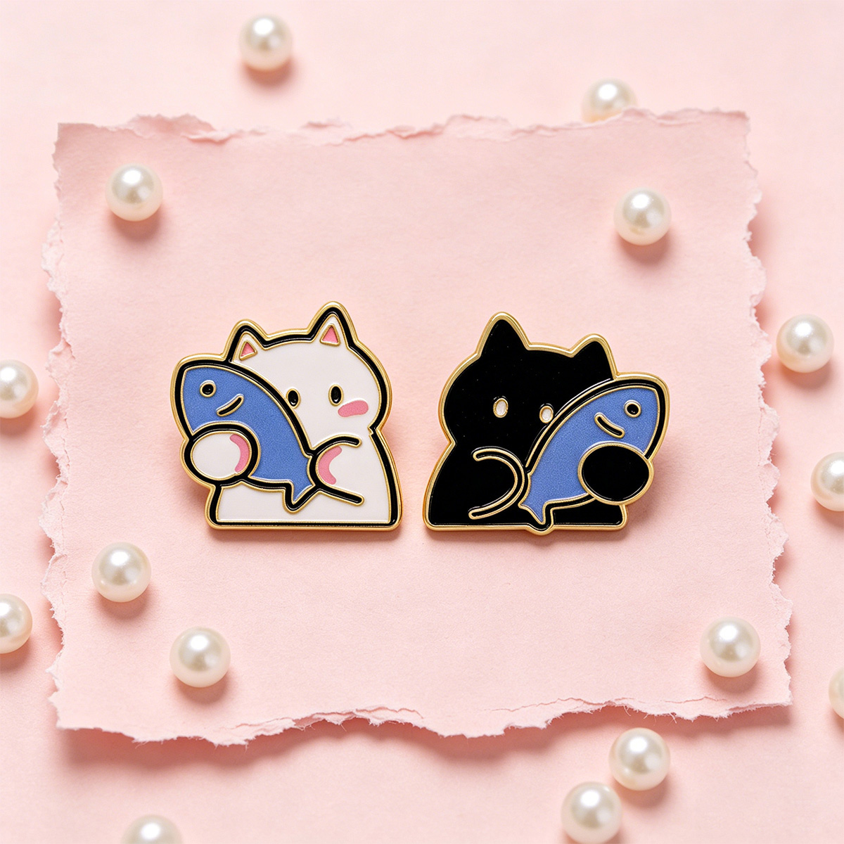Divertido Pin Esmaltado de Dac - Embroidery Illustration reseña y precio