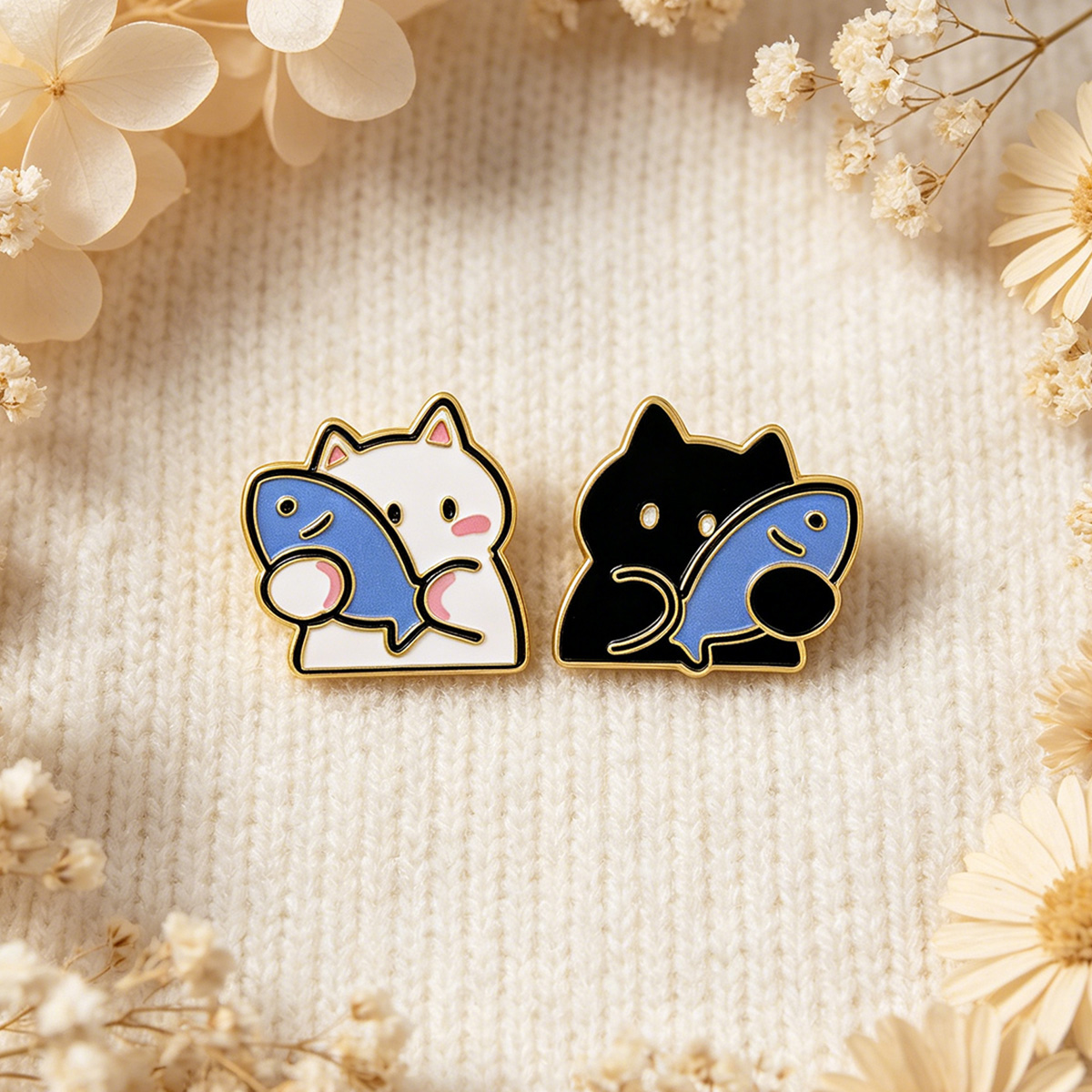 Divertido Pin Esmaltado de Dac - Embroidery Illustration reseña y precio