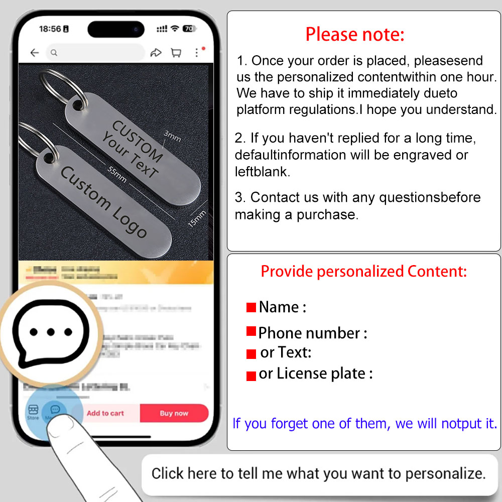 Llavero personalizado de acero - Embroidery Alphabet reseña y precio