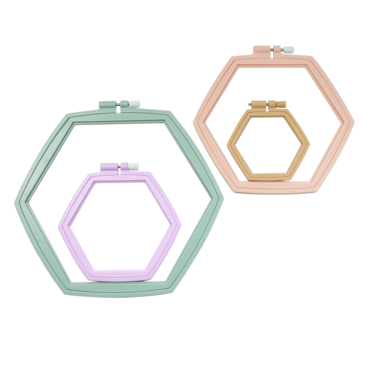 Aros de Bordado Hexagonales, A - Embroidery Ring Sizes reseña y precio