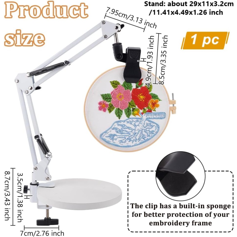 Kit de soporte de mesa de bord - Embroidery Hoop Stand reseña y precio