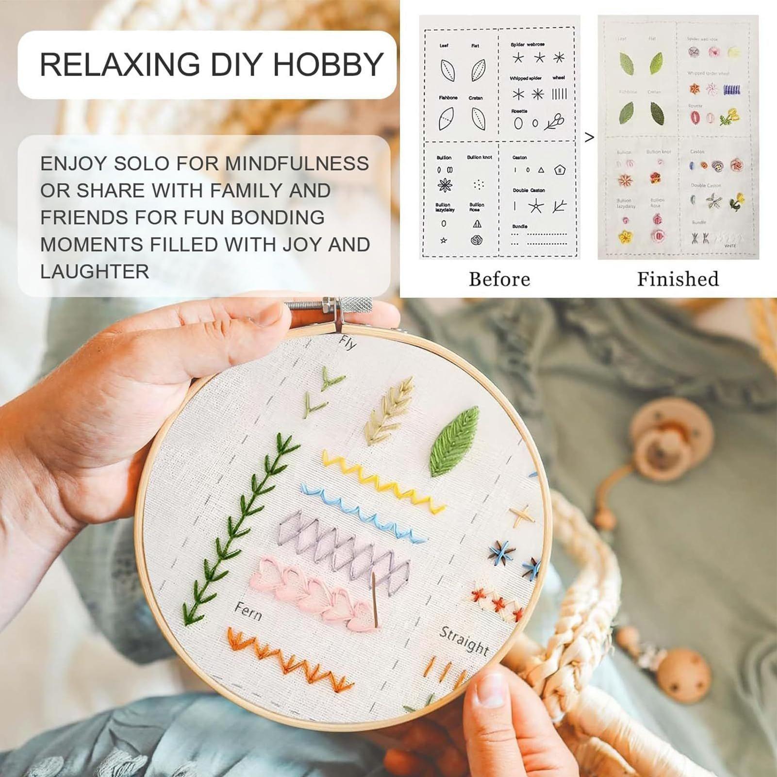 Libro de puntadas de bordado,  - Embroidery Guide Book reseña y precio