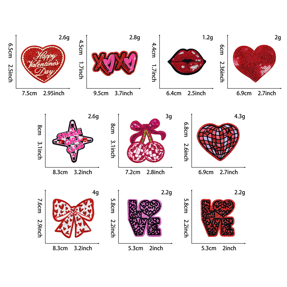 10 unids/set 2026 nuevo parche - Embroidery Lips reseña y precio