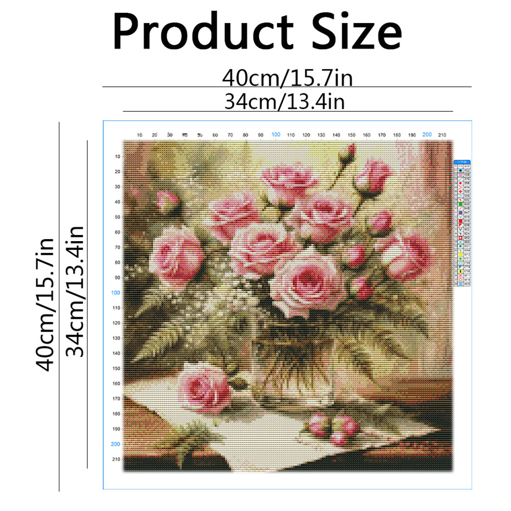 HUACAN-Kits de punto de cruz,  - Embroidery Tas reseña y precio