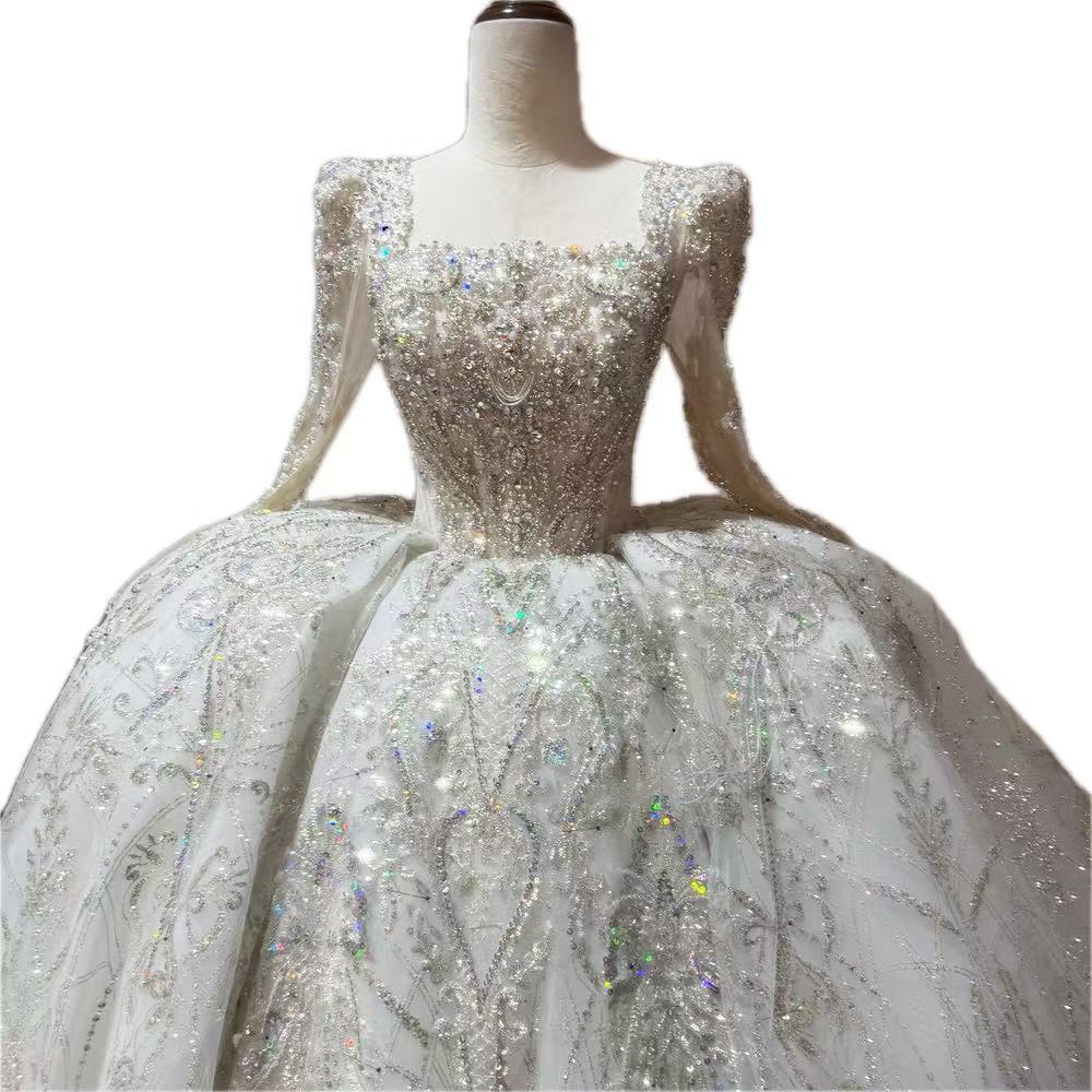 Vestido Boda Vestido Civil cue - Embroidery Organza reseña y precio