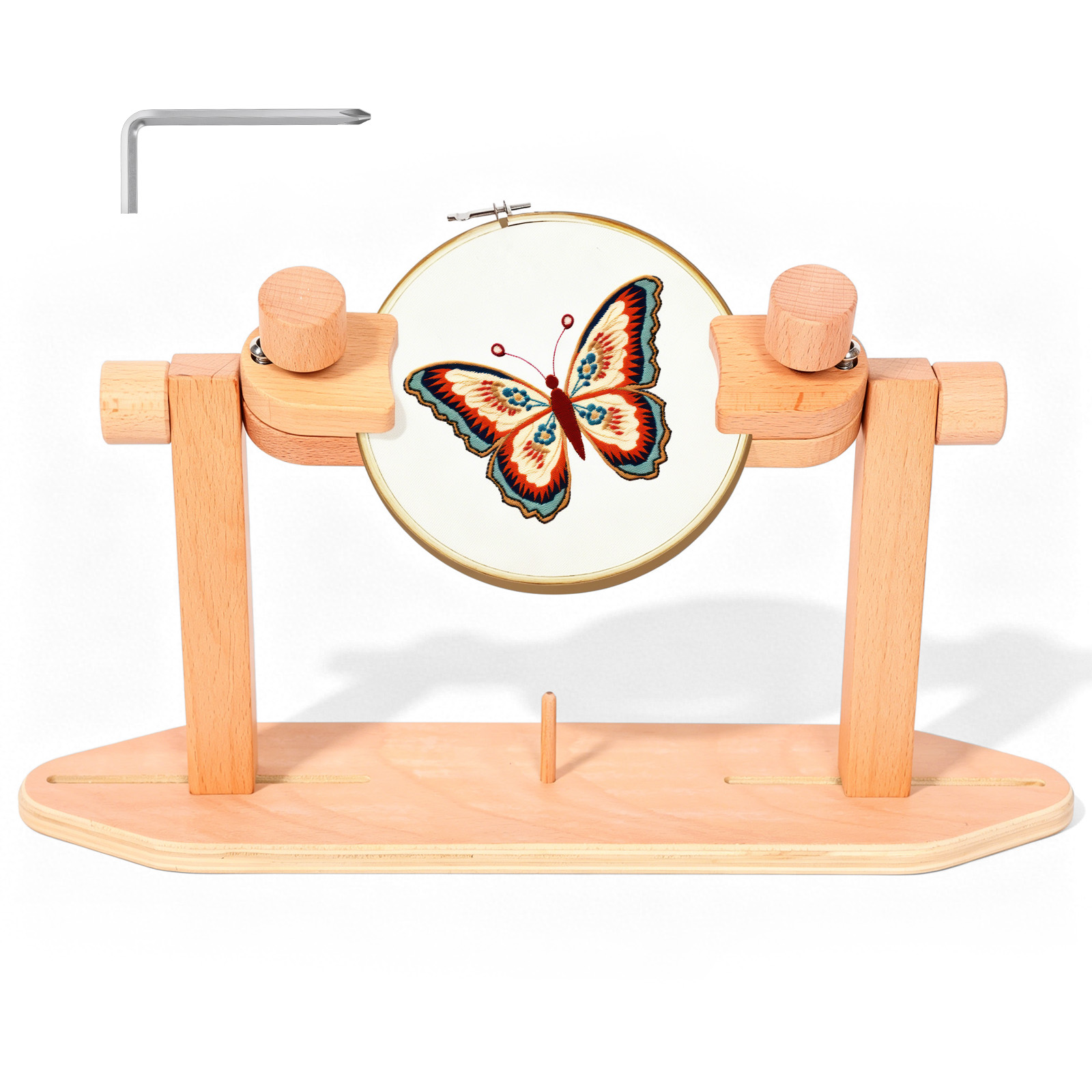 Soporte de Madera Ajustable pa - Embroidery Hoop Stand reseña y precio