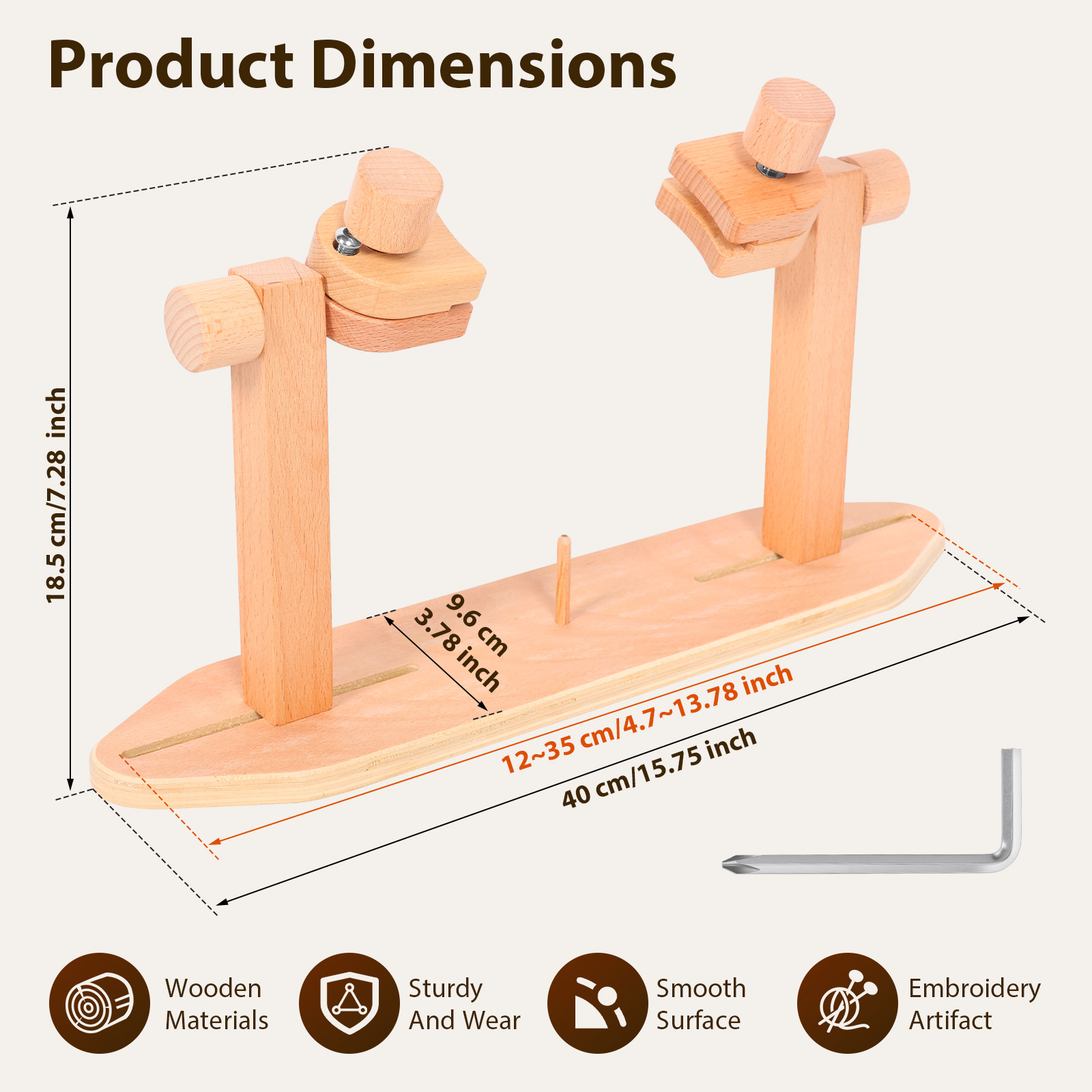 Soporte de Madera Ajustable pa - Embroidery Hoop Stand reseña y precio