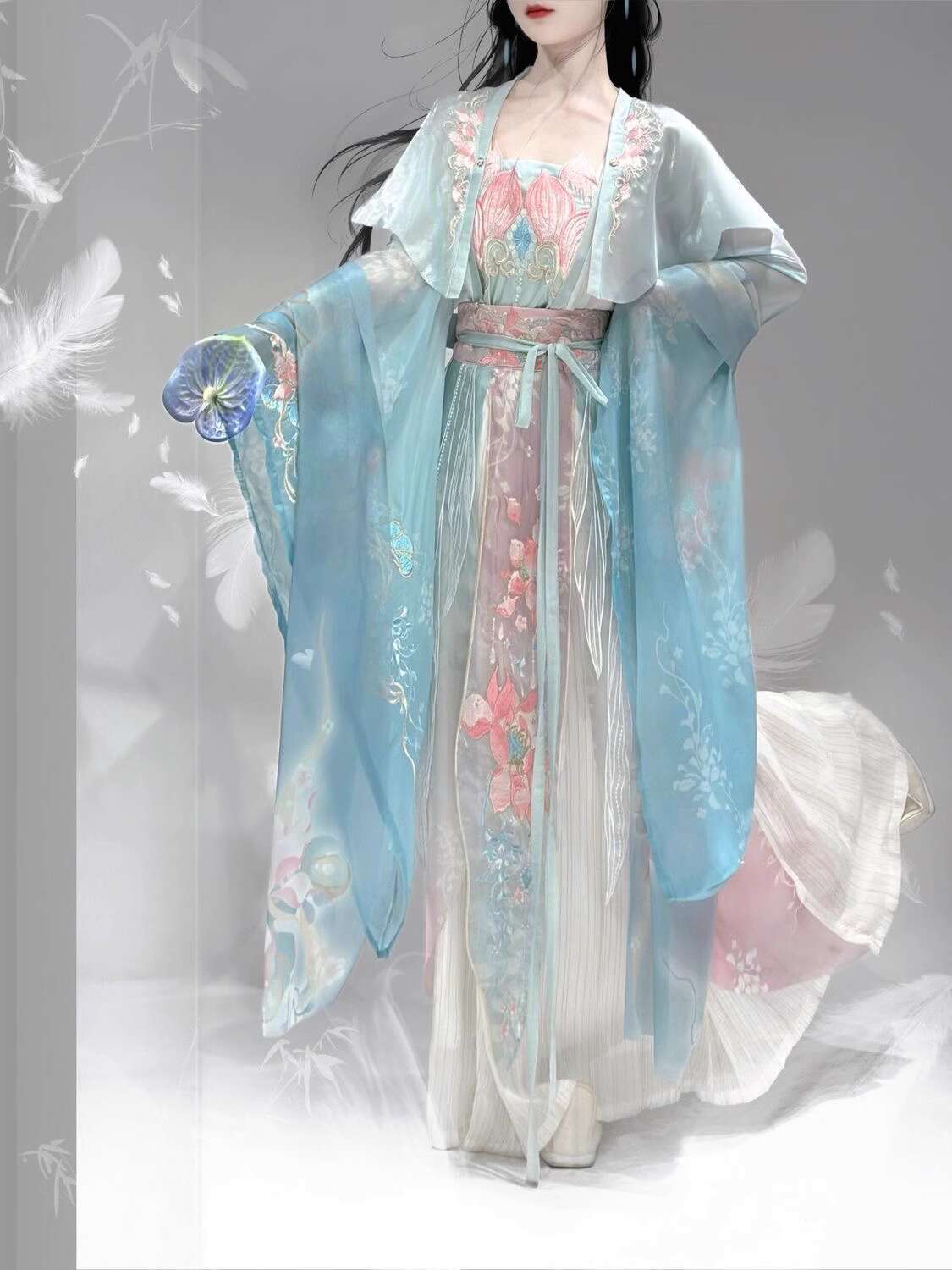 Nuevo Hanfu Wei Jinfeng indust - Embroidery In The Piece reseña y precio