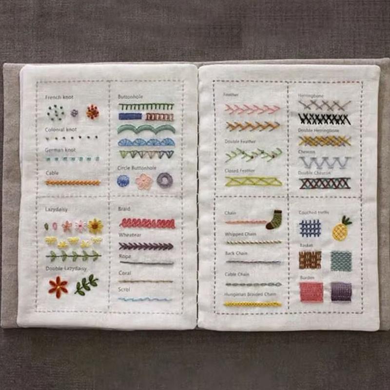 Libro de puntadas de bordado,  - Embroidery Guide Book reseña y precio